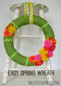 easy spring wreath 1