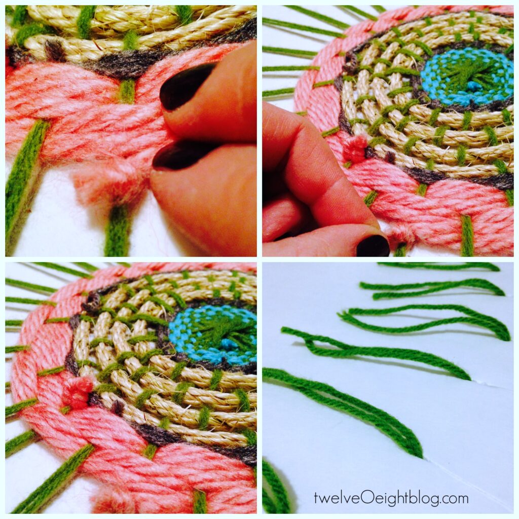 DIY Boho Woven Tapestry twelveOeightblog.com #diy #boho #bohemianstyle #howtoweave #makealoom #twelveOeightblog.com