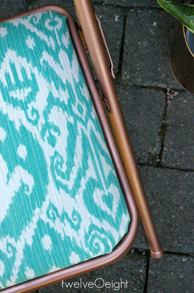 Ikat diy painted chair makeover #diy #ikat #twelveOeight #paintedchair