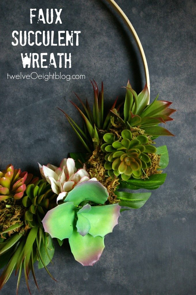 how to make a succulent wreath 