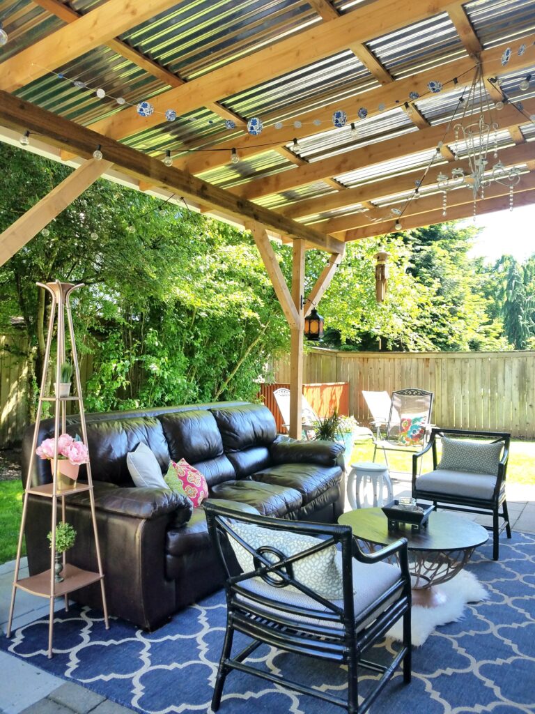 cheapskate decor outdoor living room patio diy twelveOeight